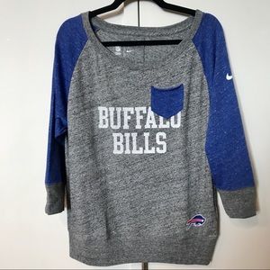 Buffalo Bills Nike Raglan 3/4 Sleeve